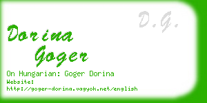 dorina goger business card